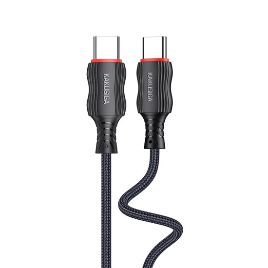 Picture of iKaku KSC-996 PD60W Ātrās uzlādes data vads 2m Type-C uz Type-C Black