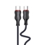 Изображение iKaku KSC-996 PD60W Ātrās uzlādes data vads 2m Type-C uz Type-C Black