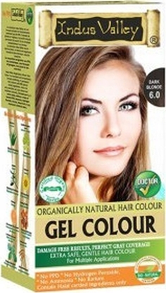 Изображение Indus Valley Indus Valley, elowa farba do wosów, naturalna, najwysza skuteczno pokrycia siwych wosów, CIEMNY BLOND, Bio-Natural