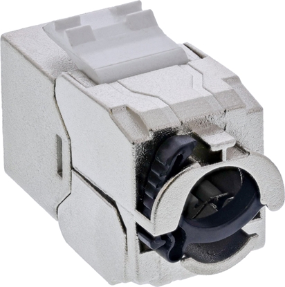 Picture of InLine 24pcs. Bulk-Pack InLine® Keystone RJ45 jack slim, SNAP-In, Cat.6A, integrated cable tie