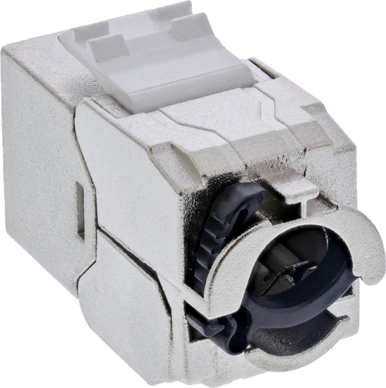 Изображение InLine 24pcs. Bulk-Pack InLine® Keystone RJ45 jack slim, SNAP-In, Cat.6A, integrated cable tie