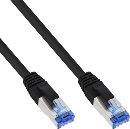 Picture of InLine 25pcs. Bulk-Pack ® Patch Cable S/FTP PiMF Cat.6A halogen free 500MHz black 3m