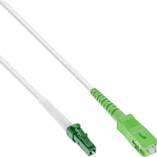 Изображение InLine InLine® Fiber Optical Simplex Cable, FTTH, LC/APC 8° to SC/APC 8°, 9/125µm, OS2, 40m