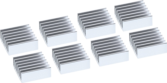 Изображение InLine InLine® IC chip Sink self adhesive cooling fins, 8 pcs.