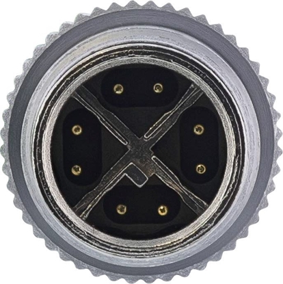 Picture of InLine InLine® Industrial network cable, M12 4-pin D-coded male/male, PUR 1m