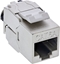 Attēls no InLine InLine® Keystone RJ45 jack slim, SNAP-In, Cat.6A, integrated cable tie