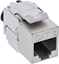 Изображение InLine InLine® Keystone RJ45 jack slim, SNAP-In, Cat.8.1, integrated cable tie
