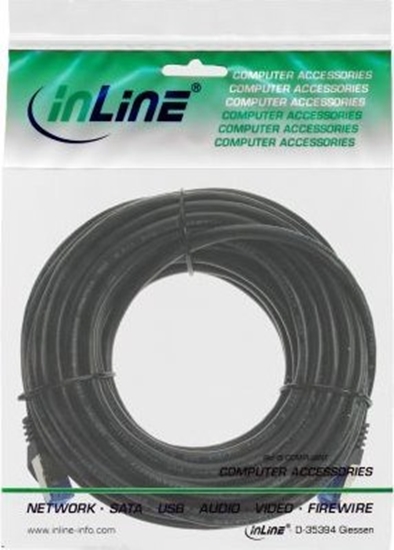 Изображение InLine InLine® Patch cable armoured, U/FTP, Cat.6A, black, 30m