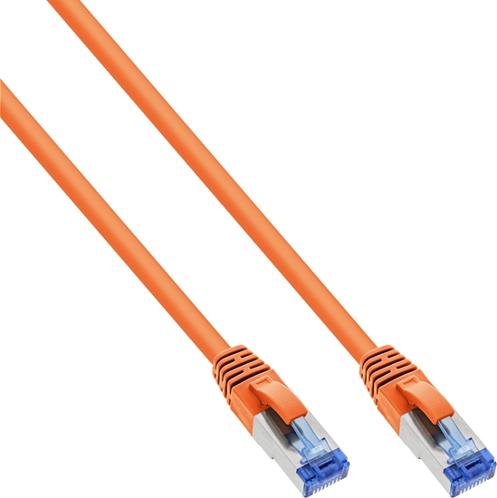 Picture of InLine InLine® Patch Cable S/FTP PiMF Cat.6A halogen free 500MHz orange 1m