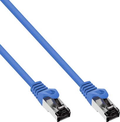 Picture of InLine InLine® Patch Cable S/FTP PiMF Cat.8.1 halogen free 2000MHz blue 10m