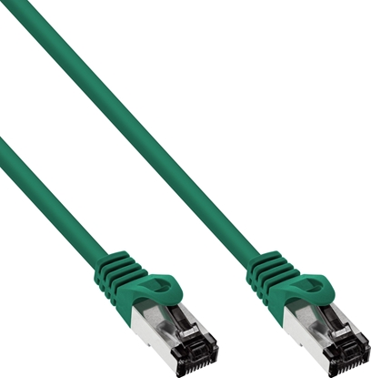 Picture of InLine InLine® Patch Cable S/FTP PiMF Cat.8.1 halogen free 2000MHz green 0,5m