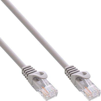 Picture of InLine InLine® Patch Cable U/UTP Cat.5e AWG26 grey 10m, special latching nose protection