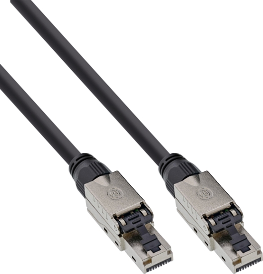 Picture of InLine InLine® Patch cable, U/UTP, Cat.6A, halogen-free, AWG23 copper, black, 30m