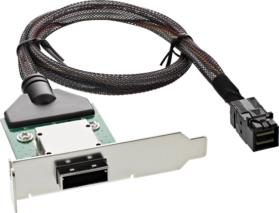 Picture of InLine InLine® SAS HD Low Profile Adapter Bracket ext. SFF-8088 to int. SFF-8643 0.5m