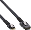 Picture of InLine InLine® Slim SAS Kabel, SFF-8654 zu Mini SAS SFF-8087, 12Gb/s, 1m