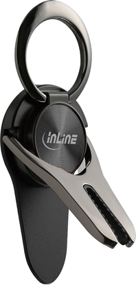 Picture of InLine InLine® smartphone 3in1 Smartclip car holder, stand, finger holder, self-adhesive mobile phone handle, smartphone holder, Selfie mobile phone holder,