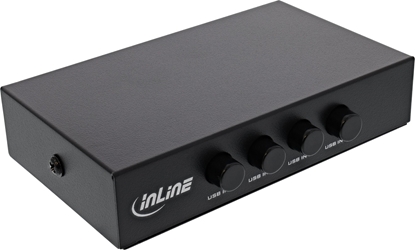 Изображение InLine InLine® USB 2.0 switch manual, USB-A device to 4 computers