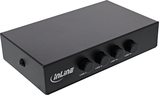 Изображение InLine InLine® USB 2.0 switch manual, USB-A device to 4 computers