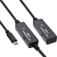 Attēls no InLine InLine® USB 3.2 Gen.1 active extension, USB-C male to USB-C female, 10m