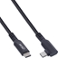Attēls no InLine InLine® USB 3.2 Gen.1 Cable, USB Type-C male/male angled for VR, black, 5m