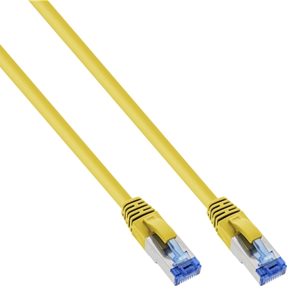 Picture of InLine Patch Cable - S / FTP (PiMf) - Cat.6A - 500MHz - Halogen Free - Copper - Yellow - 15m (76815Y)
