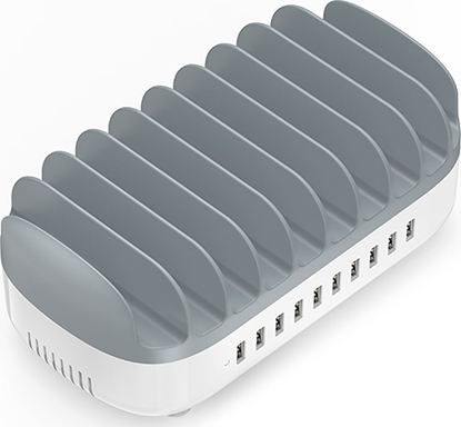Изображение Inteligentna stacja adowania USB 10-portowa - biaa