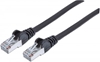 Picture of Intellinet Network Patch Cable, Cat7 Cable/Cat6A Plugs, 1.5m, Black, Copper, S/FTP, LSOH / LSZH, PVC, RJ45, Gold Plated Contacts, Snagless, Booted, Lifetime Warranty, Polybag