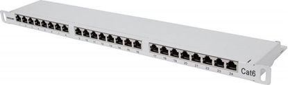Attēls no Intellinet Network Solutions Patch panel 19" 0.5U 24x RJ45 Kat. 6 FTP (I-PP 24-RS-C6GH)