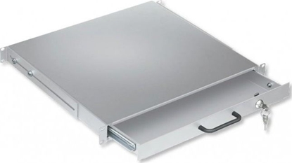 Attēls no Intellinet Network Solutions Szuflada Rack 19" 1U z zamkiem 416mm szara (I-CASE KEY-BG)