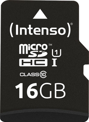 Изображение Intenso microSDHC           16GB C10 UHS-I Professional + Adapter