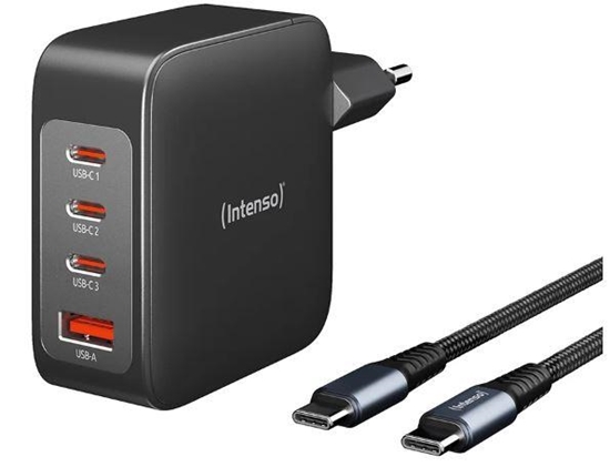 Picture of Intenso Power Adapter W140 SET 2x USB-C 1x USB-A incl. Cable