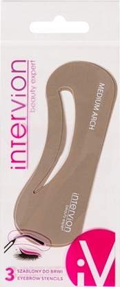 Изображение INTER-VION_Szablony do brwi Medium Arch 3szt.