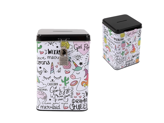 Изображение Itotal Krājkase ar piekaramo slēdzeni Savaldanaio Unicorn