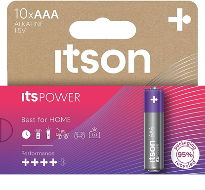 Attēls no itson itsPOWER battery Alkaline LR03IPO/10HH
