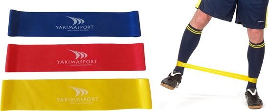 Picture of YakimaSport Mini Band róne poziomy oporu w zestawie wielokolorowy 3 szt.