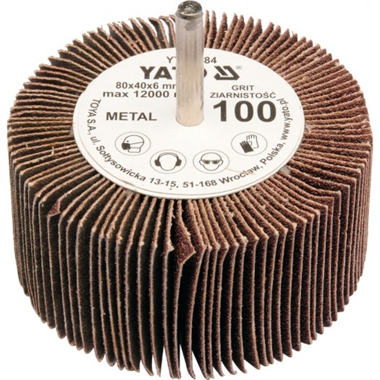 Picture of Yato ciernica listkowa trzpieniowa P40 80 x 40 x 6mm YT-83381