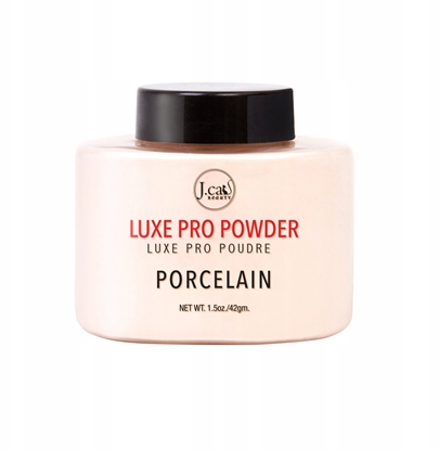 Attēls no J.CAT BEAUTY_Luxe Pro Powder sypki puder utrwalajcy 103 Porcelain 42g