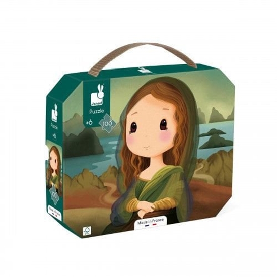 Picture of Janod Puzzle inspirowane Leonardem da Vinci w walizce, 100 elementów