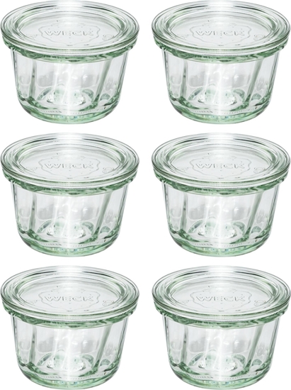 Picture of Jata WECK Round Rim Jar Muffin 165ml Set of 6