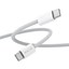 Picture of Jellico IP15 Pīta auduma iPhone 15 / 16 USB-C uz USB-C Datu & Ātrās PD 60W uzlādes kabelis 1m Balts