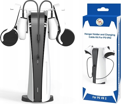 Picture of JYS Uchwyt Mocowanie Do Playstation 5 / Ps5 Na 2x Pad Vr2 / Suchawki / P5160