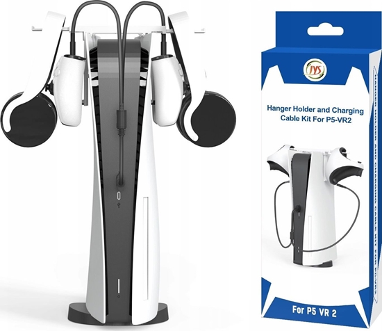 Picture of JYS Uchwyt Mocowanie Do Playstation 5 / Ps5 Na 2x Pad Vr2 / Suchawki / P5160