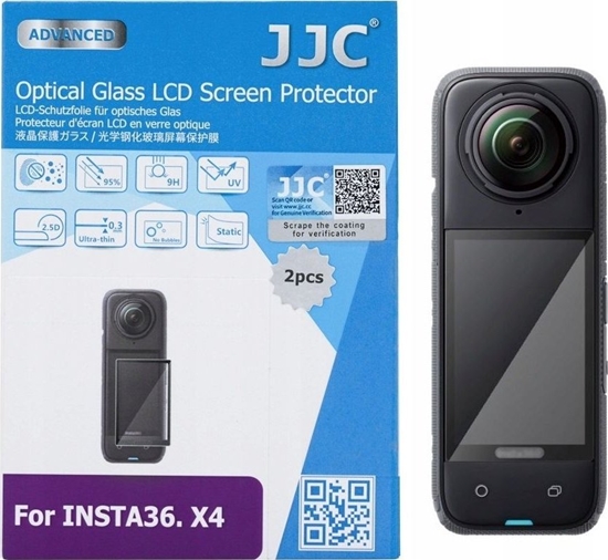Picture of JJC 2x Szko Hartowane Osona 9h Na Ekran Lcd Do Inst 360 X 4 Insta360 X4 / Jjc /gsp-x4k2 / 11218