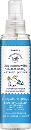 Attēls no Joanna JOANNA Z Apteczki Babuni Odywka do wosów w sprayu - Rumianek i biotyna 150 ml