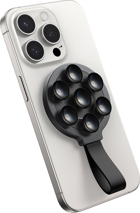 Attēls no Joyroom Genialny uchwyt na telefon magnetyczny z przyssawkami czarny Genialny uchwyt na telefon magnetyczny z przyssawkami czarny