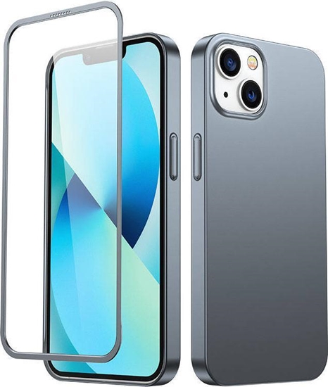 Picture of Joyroom Joyroom 360 Full Case etui pokrowiec do iPhone 13 obudowa na ty i przód + szko hartowane szary (JR-BP927 tarnish)