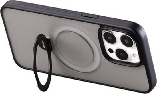 Изображение Joyroom Magnetic protective phone case with holder Joyroom JR-BP004 for iPhone 15 Pro (black)