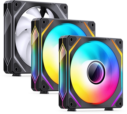 Изображение Jonsbo ZL-120B PWM ARGB Lüfter 3er Pack, reguläre Ausrichtung - 120mm, schwarz