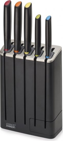 Picture of Joseph Joseph zestaw noy kuchennych Slimblock czarny/srebrny 5 szt