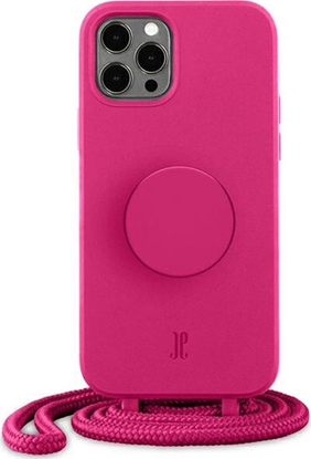 Attēls no Just Elegance Etui Just Elegance PopGrip Apple iPhone 12/12 Pro róowy/orchid flower 30090